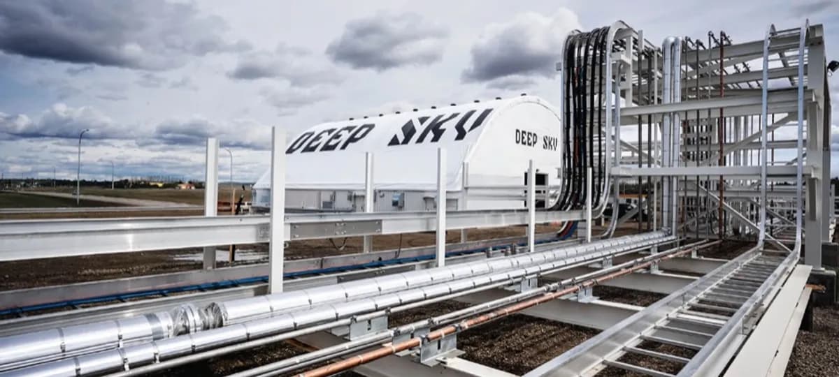 Deep Sky Alpha direct air capture facility in Alberta