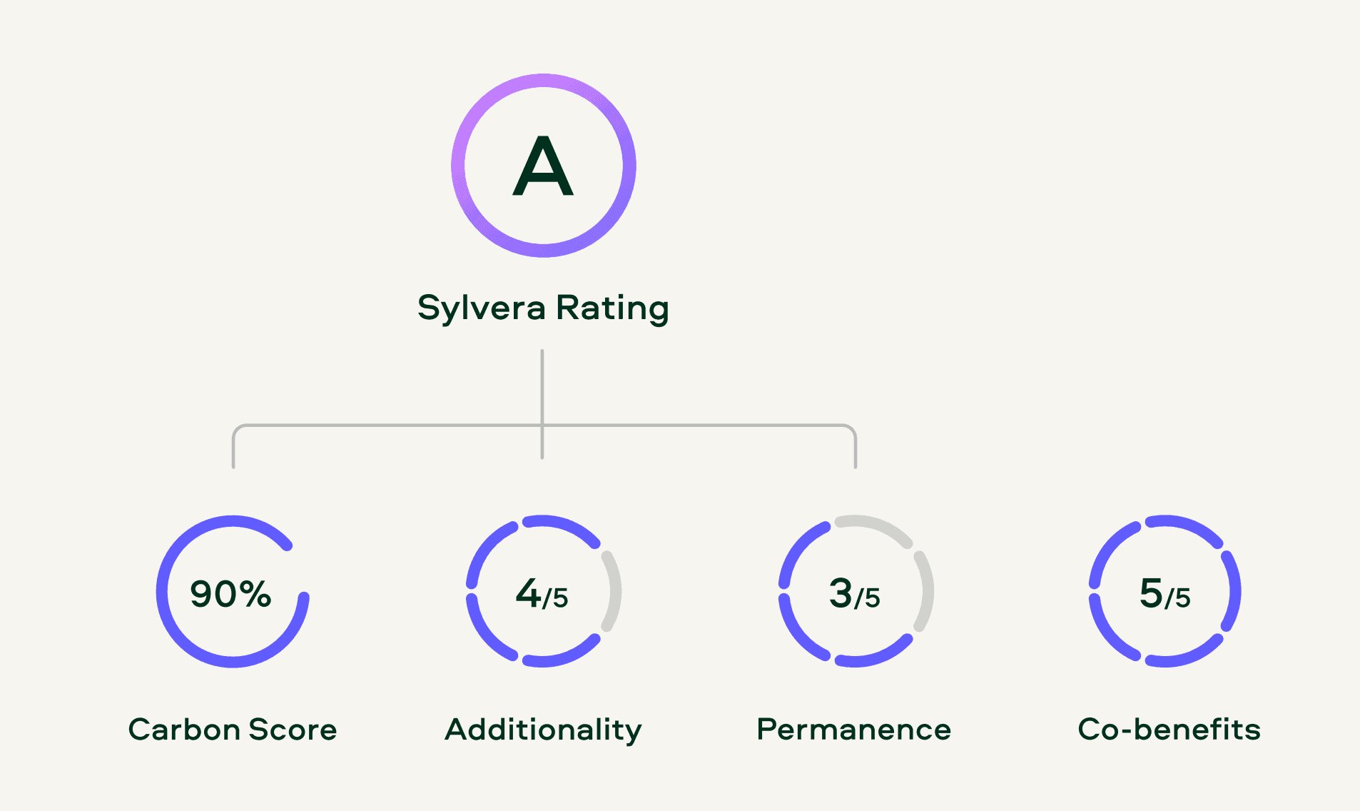 Sylvera rating criteria for carbon projects: carbon score, additionality, permanence, co-benefits assessment