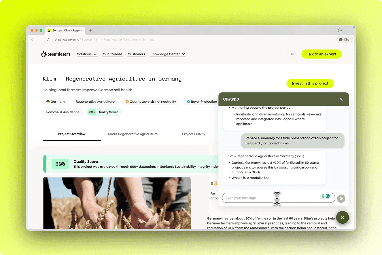Introducing ChatPDD by Senken: Instant Answers from Climate Project Documentation