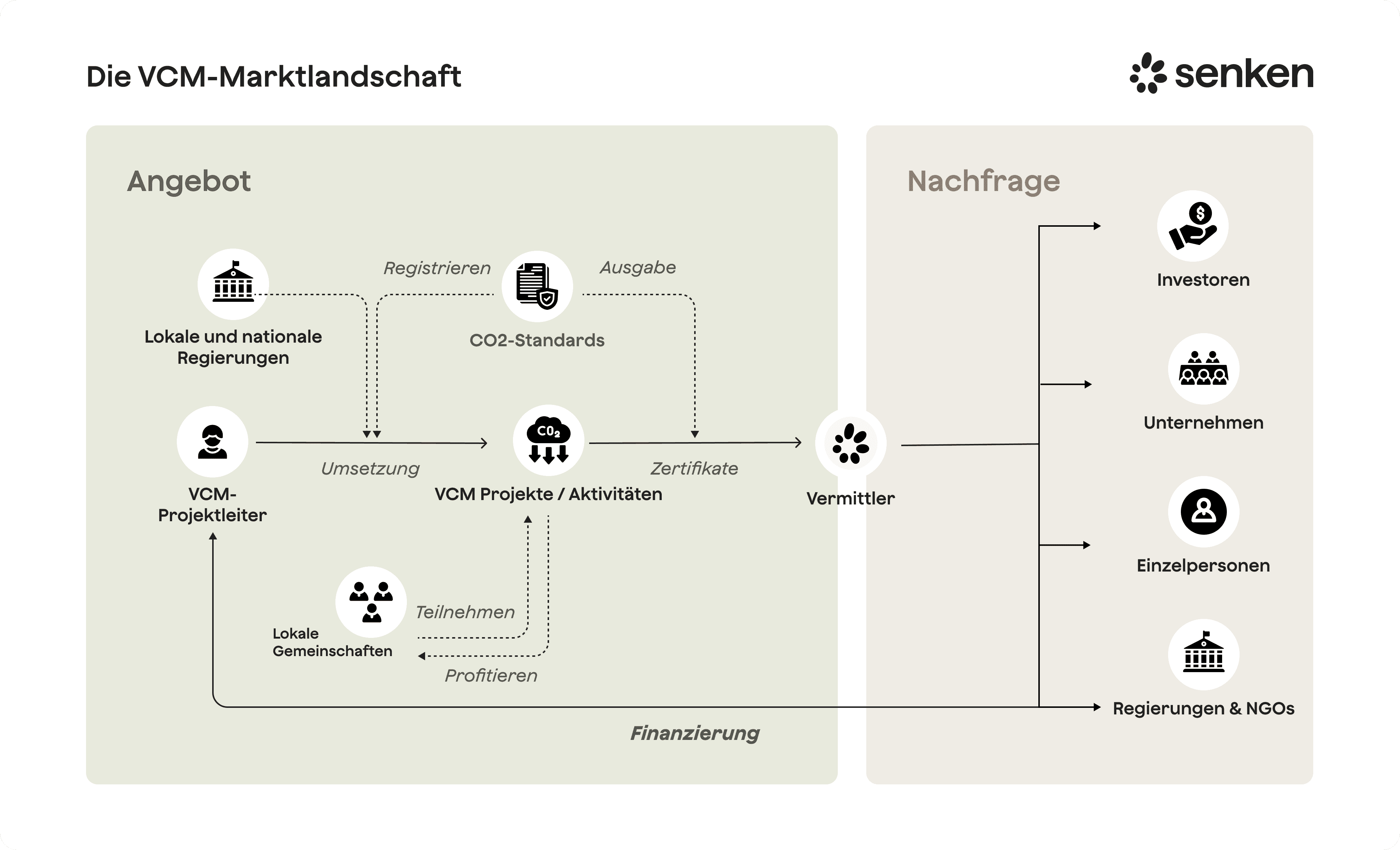 VCM-Marktlandschaft: Angebot und Nachfrage im Kohlenstoffmarkt, einschließlich CO2-Standards und Projektbeteiligungen