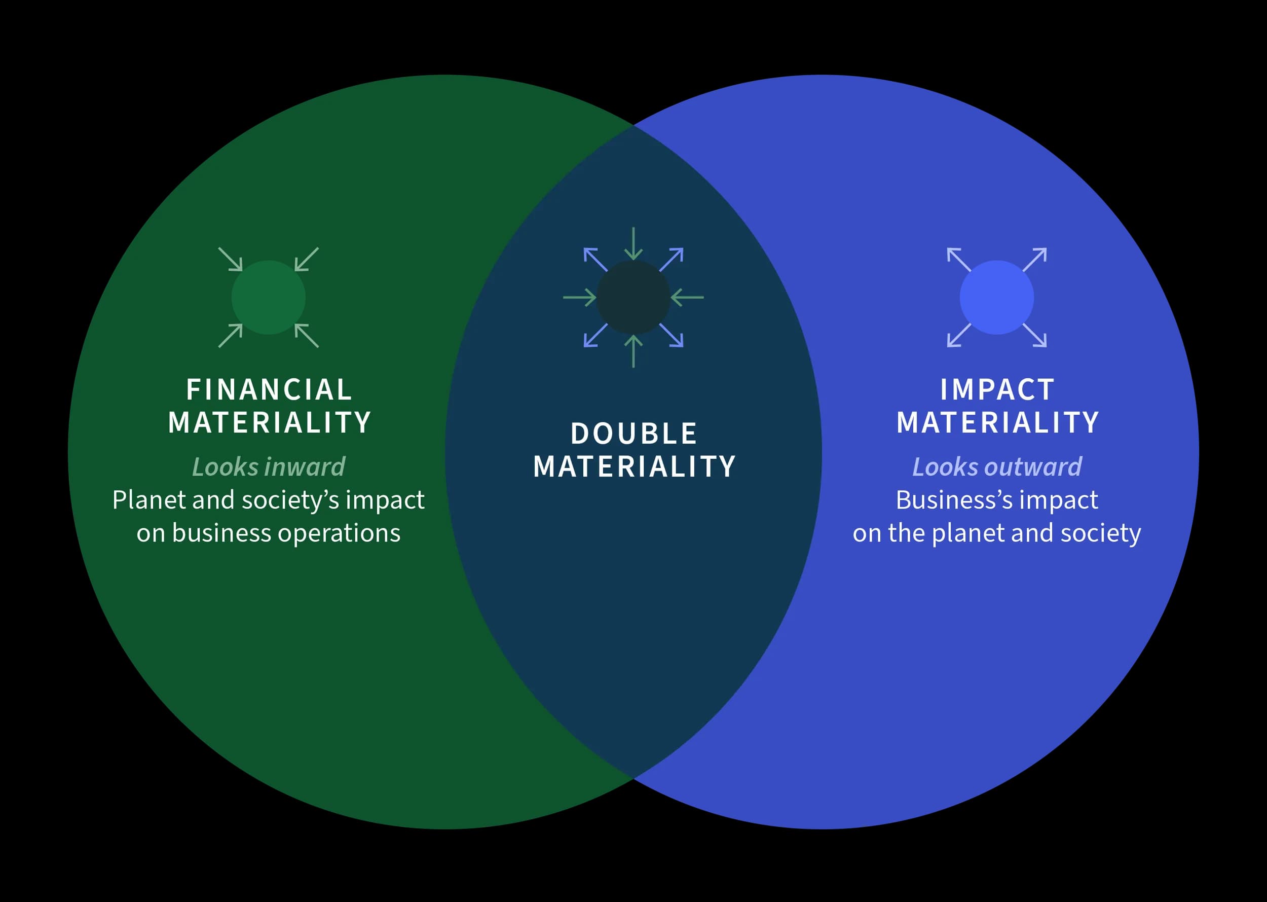 Double materiality Venn diagram