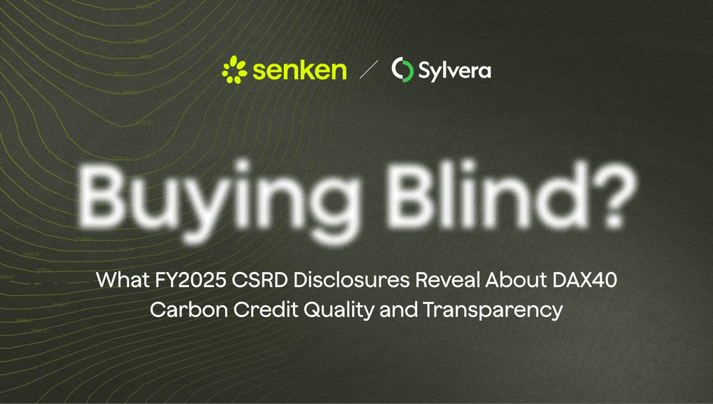 Buying Blind? Introducing our analysis of DAX40 carbon credit disclosures