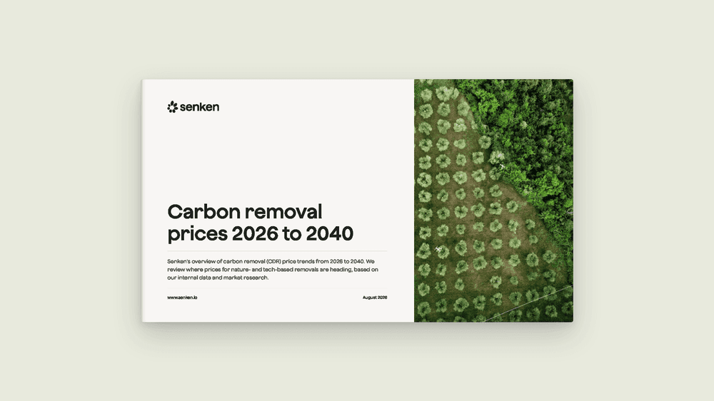 Carbon Removal Prices 2026 to 2040: Senken's Price Corridor